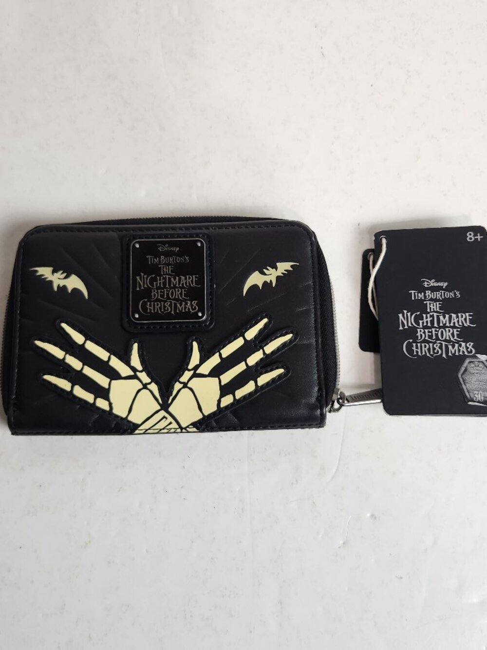 Loungefly Disney Nightmare Before Christmas Jack Sally Wallet Glow in the Dark